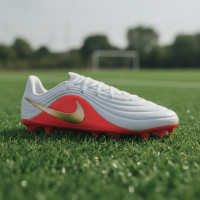 Nike Tiempo Maestro Academy (MG) Gras / Kunstgras Voetbalschoenen Kids Wit Felrood Goud