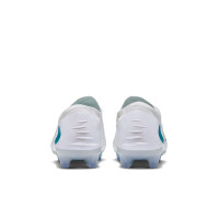 Nike Phantom 6 Low Elite (FG) Gras Voetbalschoenen Wit Turquoise