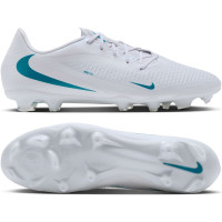 Nike Phantom 6 Low Academy (MG) Gras / Kunstgras Voetbalschoenen Wit Turquoise