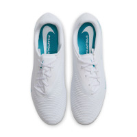 Nike Phantom 6 Low Academy (MG) Gras / Kunstgras Voetbalschoenen Wit Turquoise