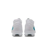 Nike Phantom 6 High Academy (MG) Gras / Kunstgras Voetbalschoenen Wit Turquoise