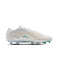 Nike Phantom 6 Low Elite (AG) Kunstgras Voetbalschoenen Wit Turquoise