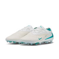 Nike Phantom 6 Low Elite (AG) Kunstgras Voetbalschoenen Wit Turquoise