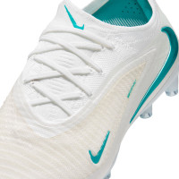 Nike Phantom 6 Low Elite (AG) Kunstgras Voetbalschoenen Wit Turquoise