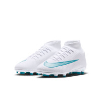 Nike Mercurial Superfly 11 Club (MG) Gras / Kunstgras Voetbalschoenen Kids Wit Turquoise