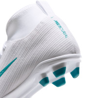 Nike Mercurial Superfly 11 Club (MG) Gras / Kunstgras Voetbalschoenen Kids Wit Turquoise