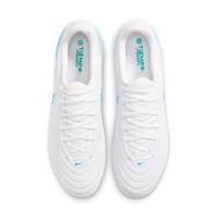 Nike Tiempo Academy Maestro (MG) Gras / Kunstgras Voetbalschoenen Wit Turquoise