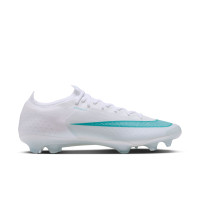 Nike Mercurial Vapor 17 Elite (FG) Gras Voetbalschoenen Wit Turquoise
