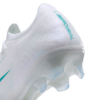 Nike Mercurial Vapor 17 Elite (FG) Gras Voetbalschoenen Wit Turquoise