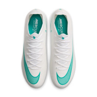 Nike Mercurial Vapor 17 Pro (FG) Gras Voetbalschoenen Wit Turquoise