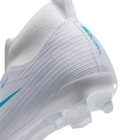 Nike Mercurial Superfly 11 Academy (MG) Gras / Kunstgras Voetbalschoenen Kids Wit Turquoise
