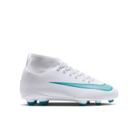Nike Mercurial Superfly 11 Club (MG) Gras / Kunstgras Voetbalschoenen Kids Wit Turquoise