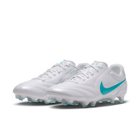 Nike Tiempo Ligera Pro (FG) Gras Football Boots White Turquoise