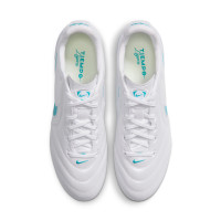 Nike Tiempo Ligera Pro (FG) Gras Football Boots White Turquoise