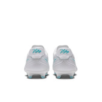 Nike Tiempo Ligera Pro (FG) Gras Football Boots White Turquoise