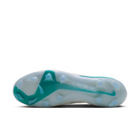 Nike Phantom 6 High Elite (FG) Gras Voetbalschoenen Wit Turquoise