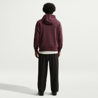 Nike Club Fleece Hoodie Bordeauxrood Goud