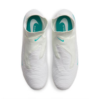 Nike Phantom 6 High Pro (FG) Gras Voetbalschoenen Wit Turquoise