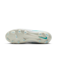 Nike Phantom 6 High Pro (FG) Gras Voetbalschoenen Wit Turquoise