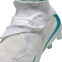 Nike Phantom 6 High Elite (AG) Kunstgras Voetbalschoenen Wit Turquoise