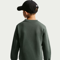 Nike Club Fleece Crew Sweater Kids Dark Green White