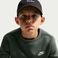 Nike Club Fleece Crew Sweater Kids Dark Green White