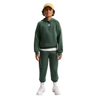 Nike Club Fleece Tracksuit Hooded Kids Camo Green Green White