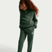 Nike Club Fleece Tracksuit Hooded Kids Camo Green Green White