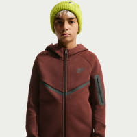 Nike Tech Fleece Tracksuit Kids Burgundy Black