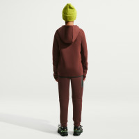 Nike Tech Fleece Sweat Pants Kids Burgundy Black