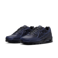 Nike Sneakers Air Max 90 Premium Black Dark Smoke Grey University Blue
