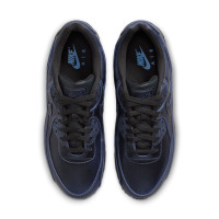 Nike Sneakers Air Max 90 Premium Black Dark Smoke Grey University Blue