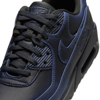 Nike Sneakers Air Max 90 Premium Black Dark Smoke Grey University Blue
