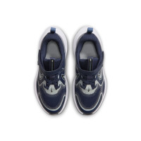Nike Cosmic Runner Toddlers Running Shoes Dark Blue Light Blue White