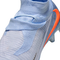 Nike Phantom 6 High Elite (FG) Gras Football Boots Light Blue Orange Silver Grey