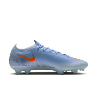 Nike Mercurial Vapor 17 Elite (FG) Gras Voetbalschoenen Lichtblauw Oranje Zilvergrijs