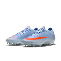 Nike Mercurial Vapor 17 Elite (FG) Gras Voetbalschoenen Lichtblauw Oranje Zilvergrijs