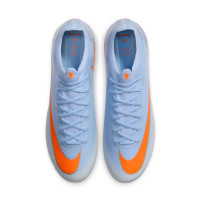 Nike Mercurial Vapor 17 Elite (FG) Gras Voetbalschoenen Lichtblauw Oranje Zilvergrijs