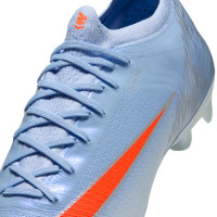 Nike Mercurial Vapor 17 Elite (FG) Gras Voetbalschoenen Lichtblauw Oranje Zilvergrijs