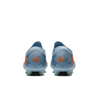 Nike Phantom 6 Low Elite (AG) Kunstgras Voetbalschoenen Lichtblauw Oranje Zilvergrijs