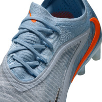 Nike Phantom 6 Low Elite (AG) Kunstgras Voetbalschoenen Lichtblauw Oranje Zilvergrijs