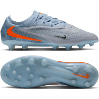 Nike Phantom 6 Low Elite (AG) Kunstgras Voetbalschoenen Lichtblauw Oranje Zilvergrijs