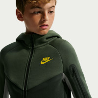 Nike Tech Fleece Vest Kids Camogroen Zwart Grijs Lichtoranje