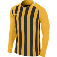 Nike Stripe Division III Long Sleeve Football Shirt Yellow Black