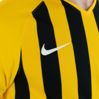Nike Stripe Division III Long Sleeve Football Shirt Yellow Black
