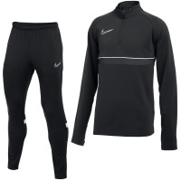 Nike Academy 21 Dri-Fit Trainingspak Kids Zwart Zwart Wit