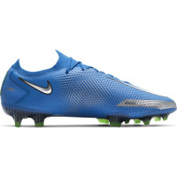 Nike Phantom GT Elite Gras Voetbalschoenen (FG) Blauw Zilver Groen