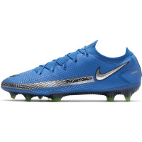 Nike Phantom GT Elite Gras Voetbalschoenen (FG) Blauw Zilver Groen