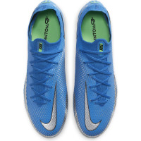 Nike Phantom GT Elite Gras Voetbalschoenen (FG) Blauw Zilver Groen