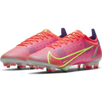 Nike Mercurial Vapor 14 Elite Gras Voetbalschoenen (FG) Rood Zilver